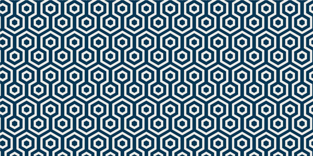 Dark blue hexagons