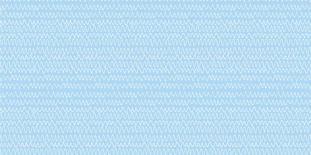 Small white waves