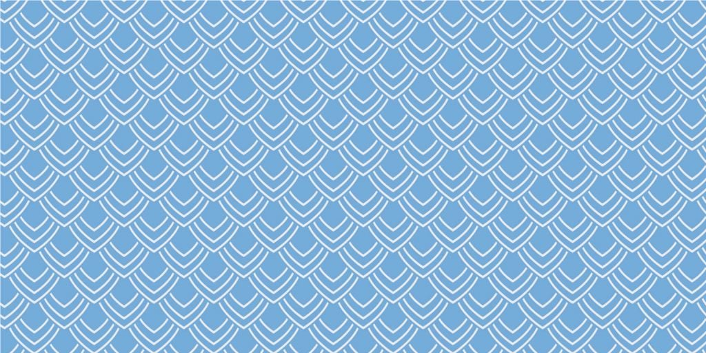 Scales pattern, blue