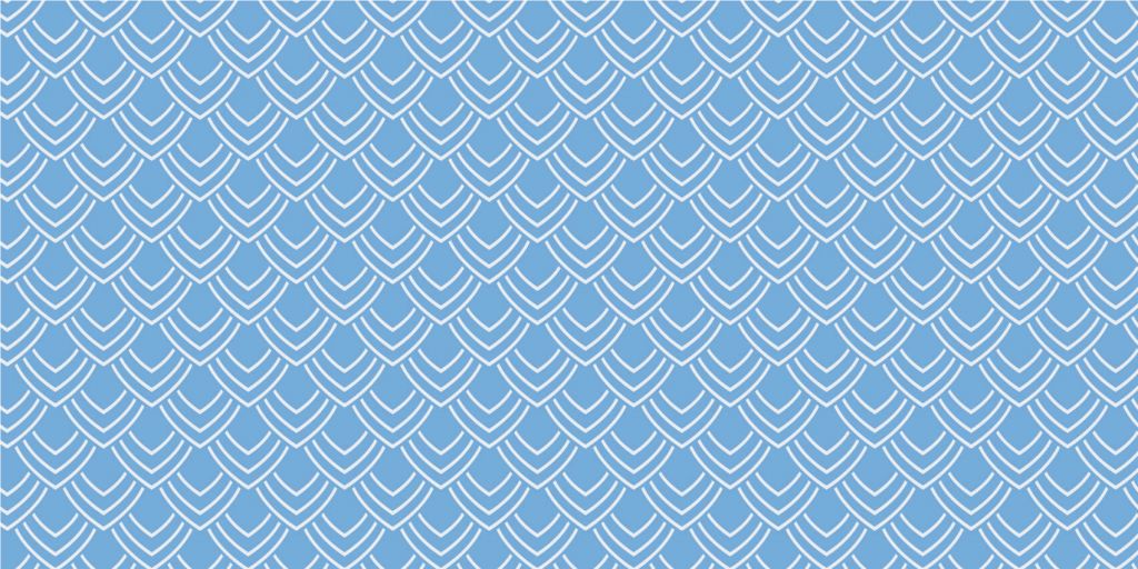 Scales pattern, blue