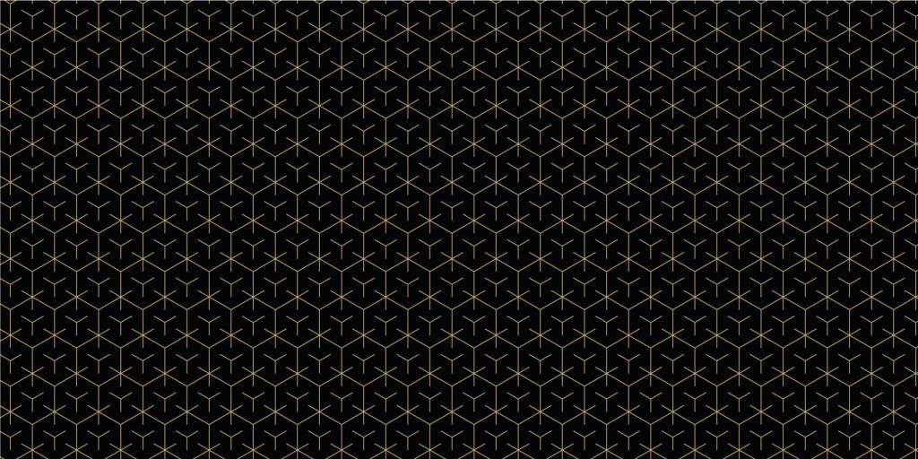 Geometric hexagons, black