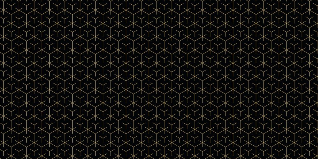 Geometric hexagons, black