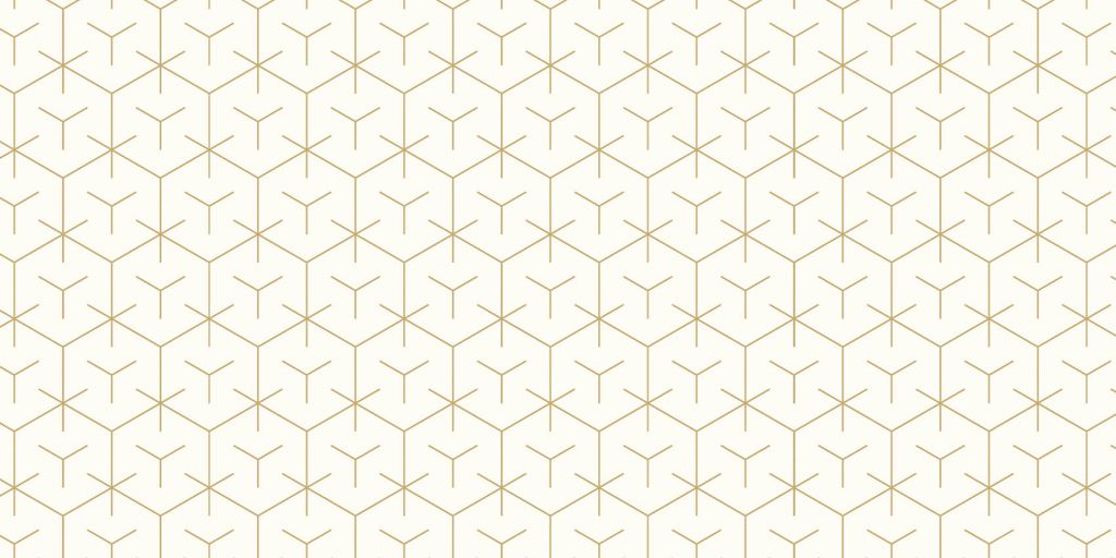 Geometric hexagons, white