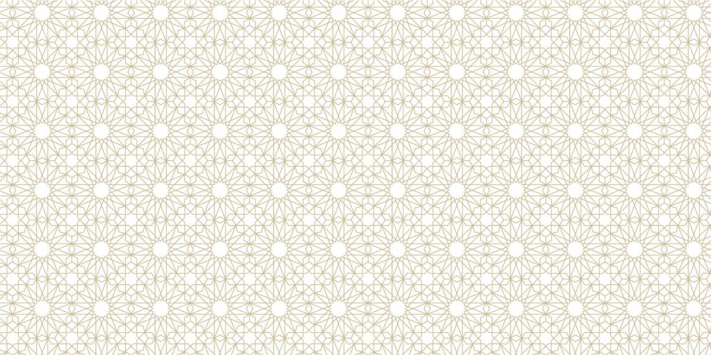 Geometric flowers, white