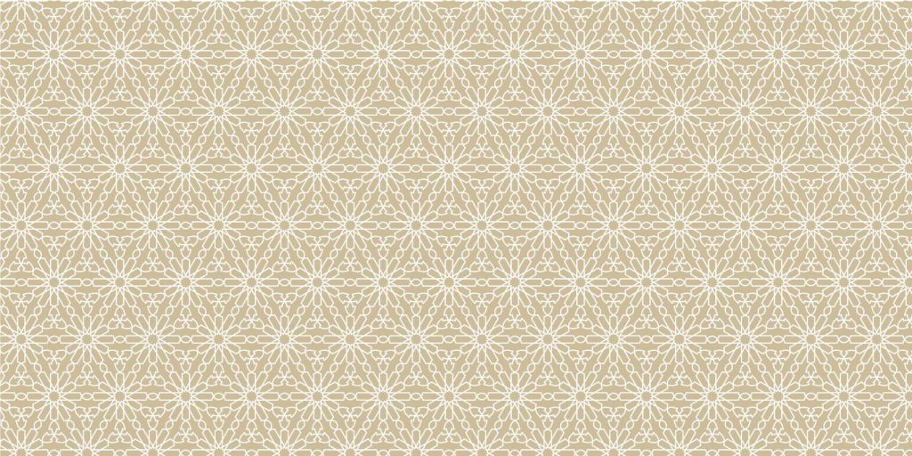 Geometric flowers, gold