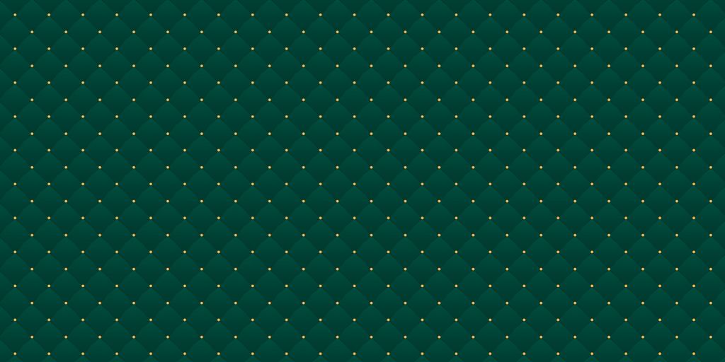 Dark green chesterfield pattern