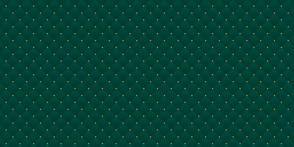 Dark green chesterfield pattern