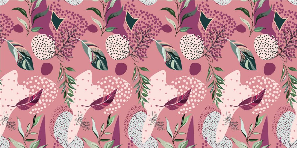 Flower pattern, light pink