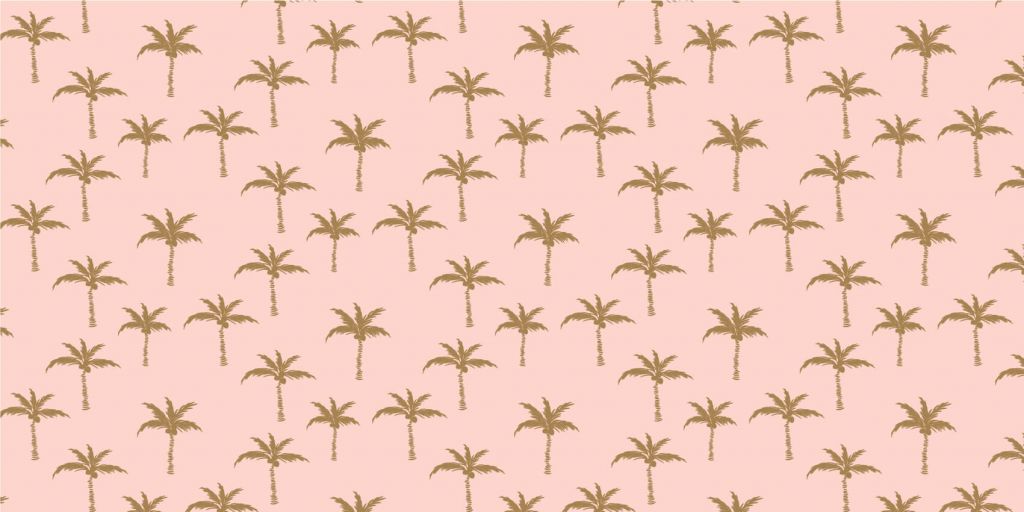 Gold colored palm trees