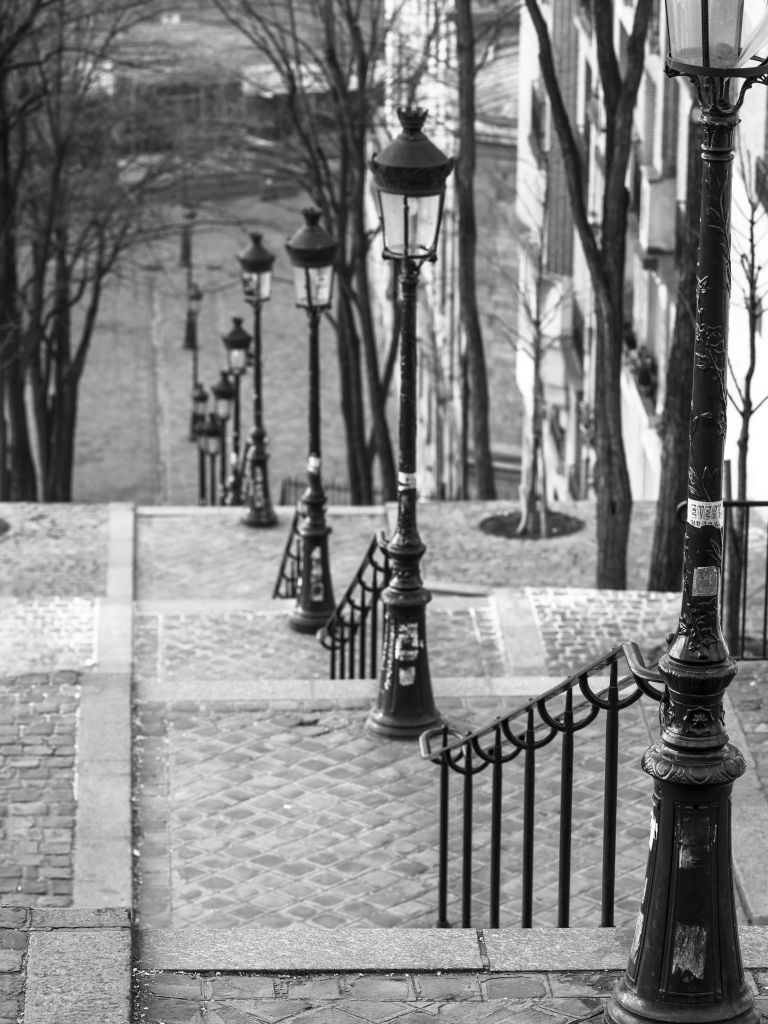 The famous stairs in Montmartre