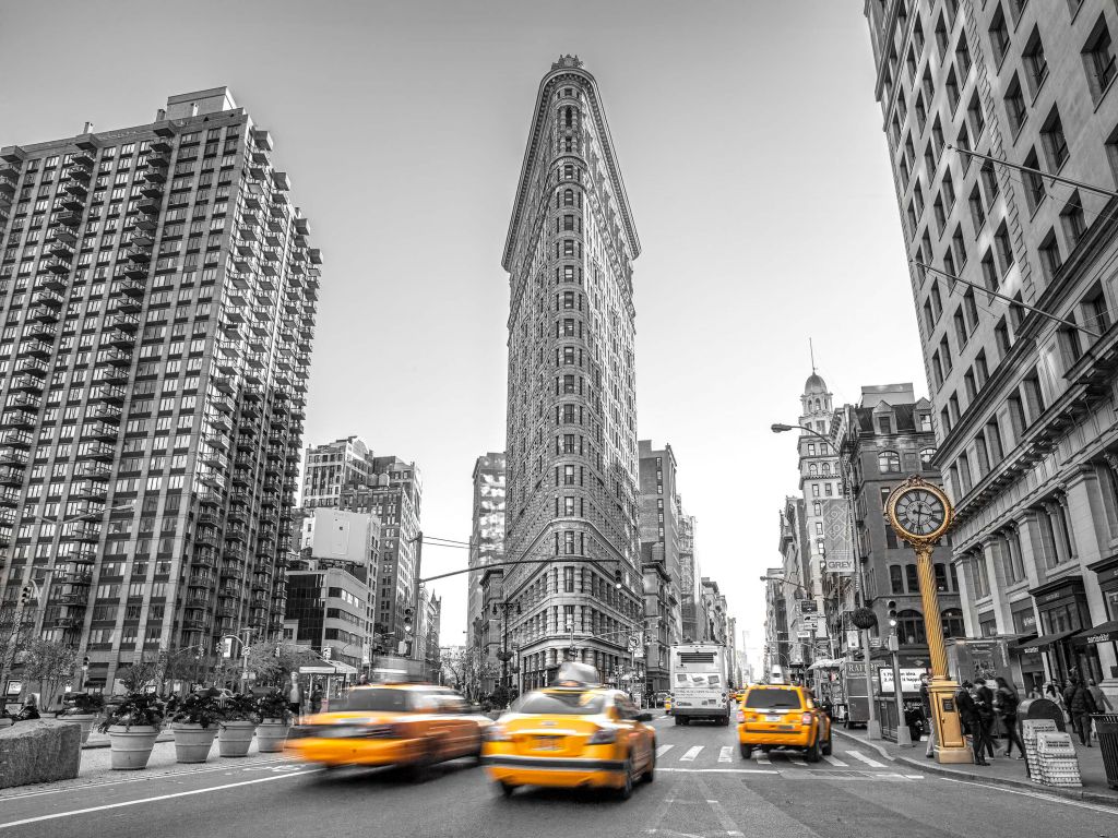 Busy street in New York