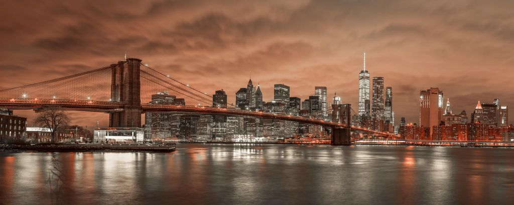 Brooklyn Bridge and Manhattan