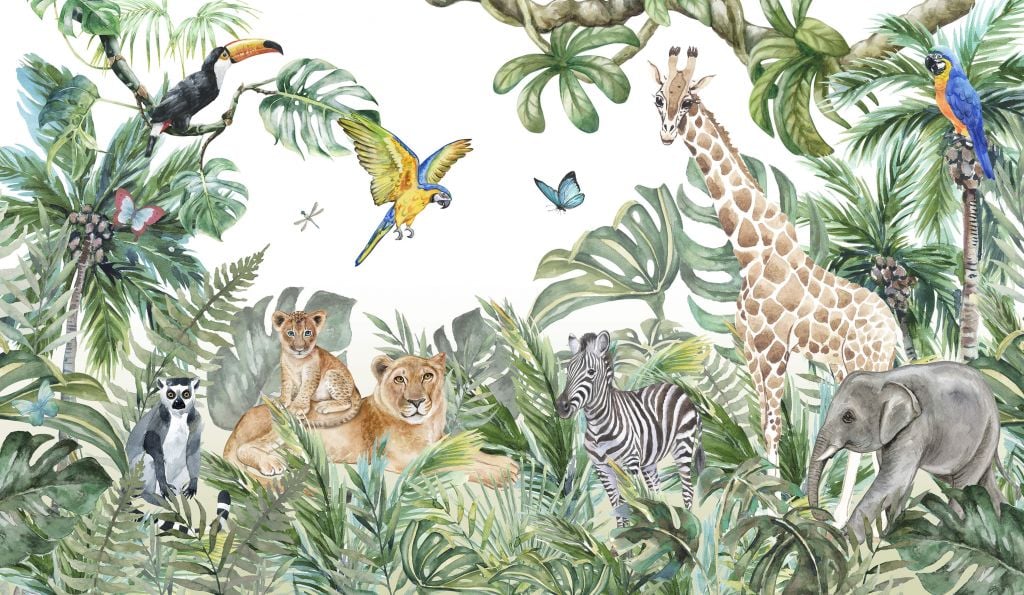 Wild jungle animals