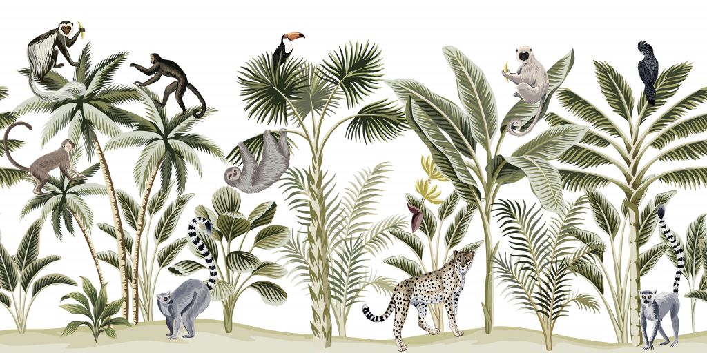 Tropical animal print