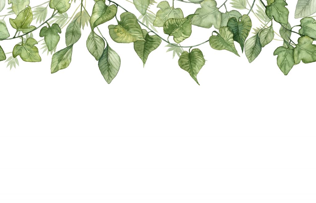 Hanging watercolour leaves