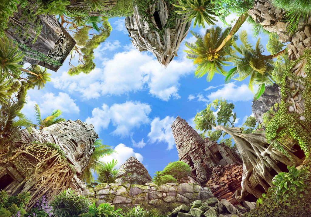 Temple in the jungle