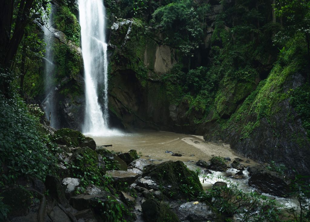 Waterfall in deep forest