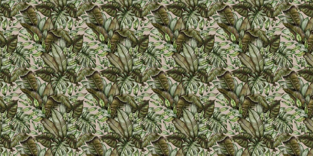 Verschillende tropische bladeren