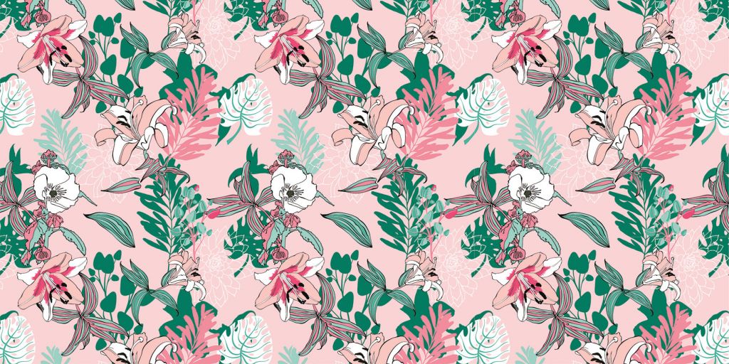 Artistic flower pattern
