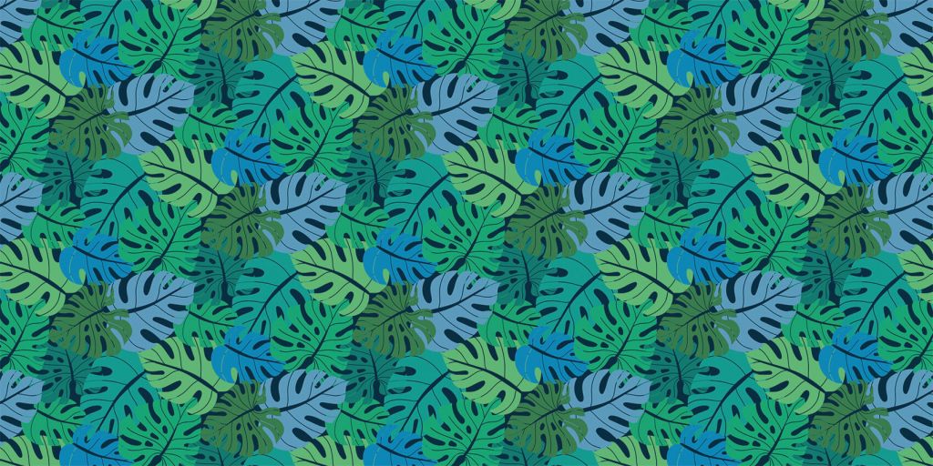 Tropical jungle leaves