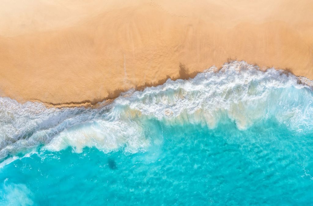 Top view of coast