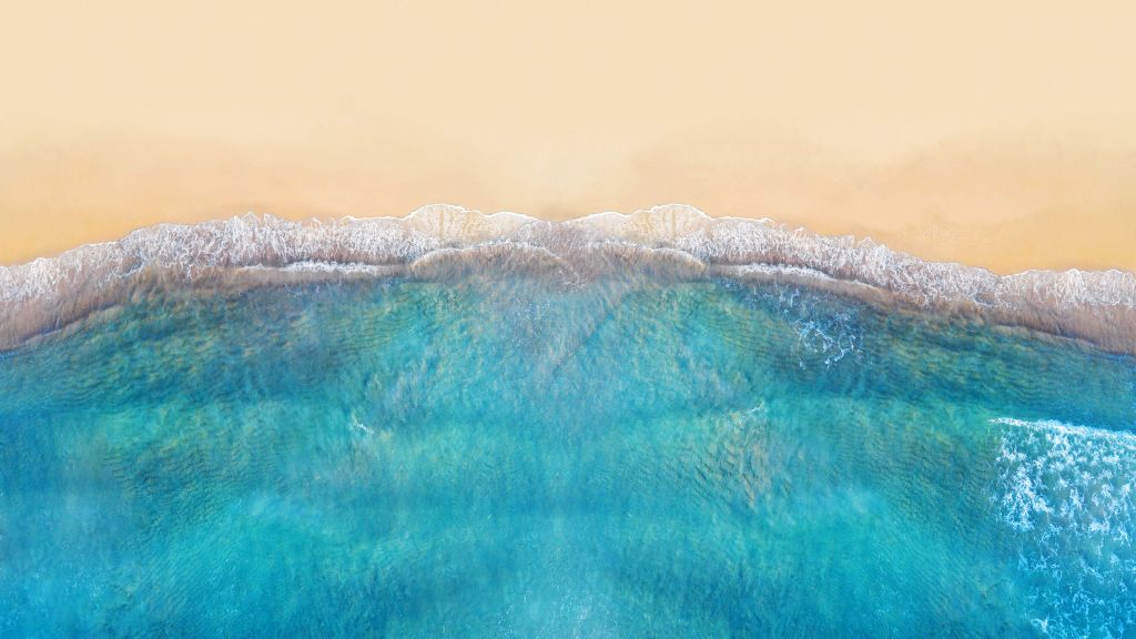 Empty sand beach