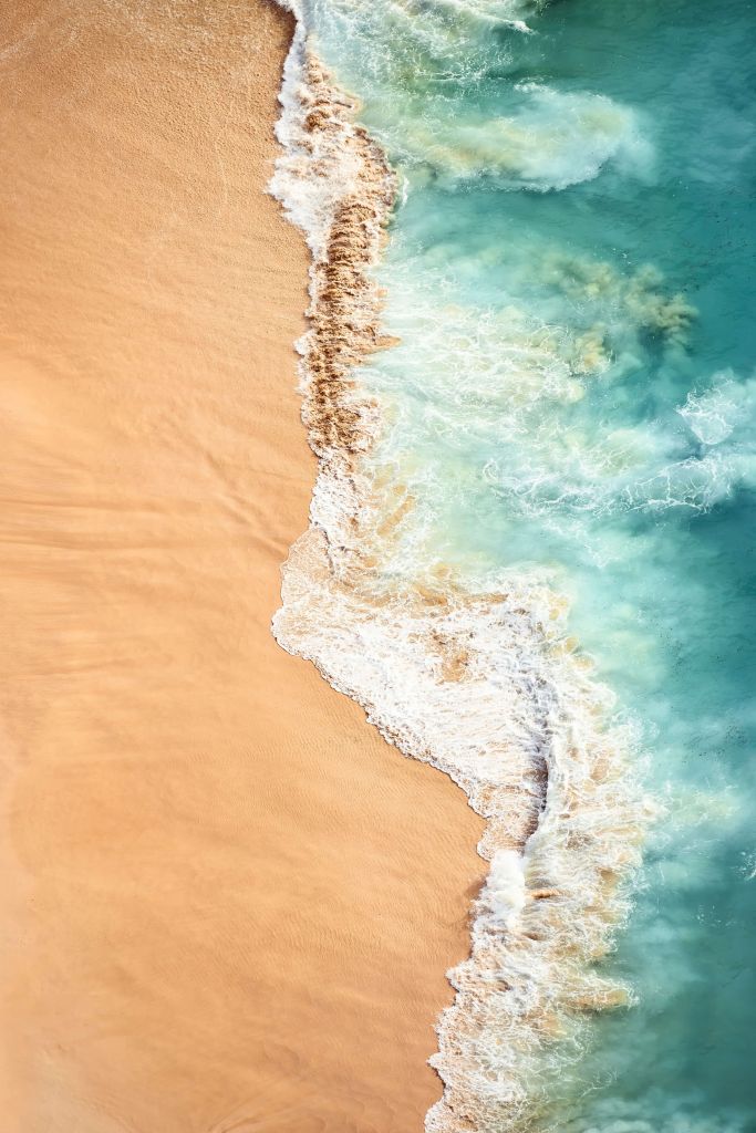 Aerial view of waves