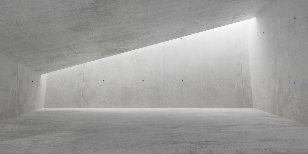 Sloping hallway