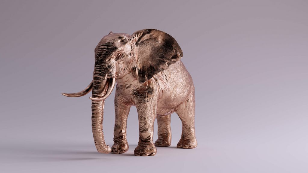 Bronze elephant