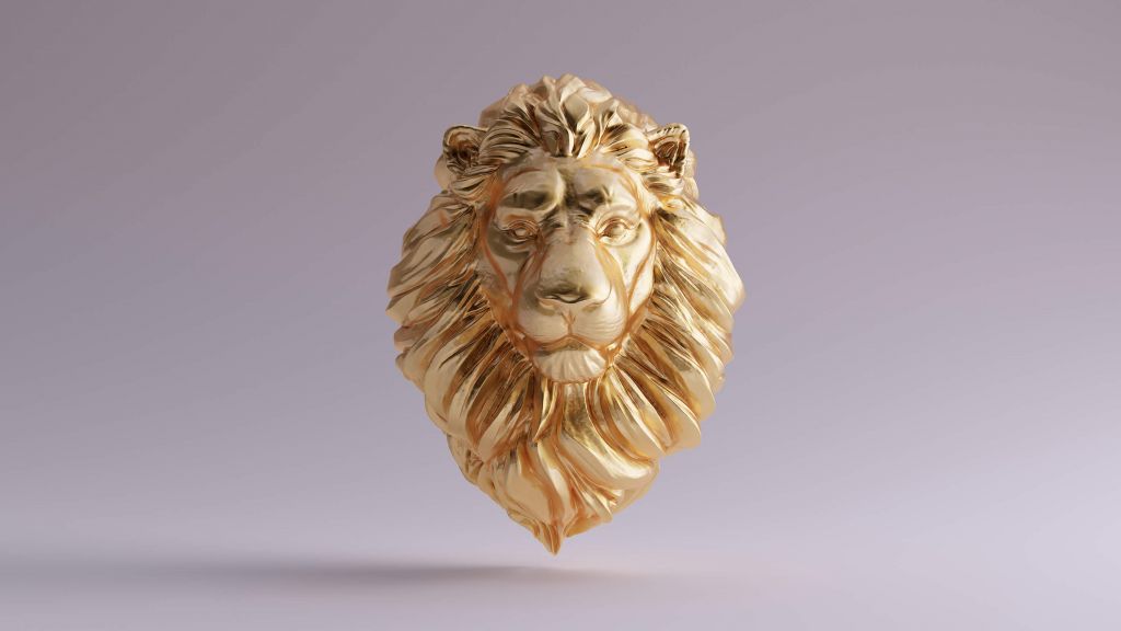 A 3D lion