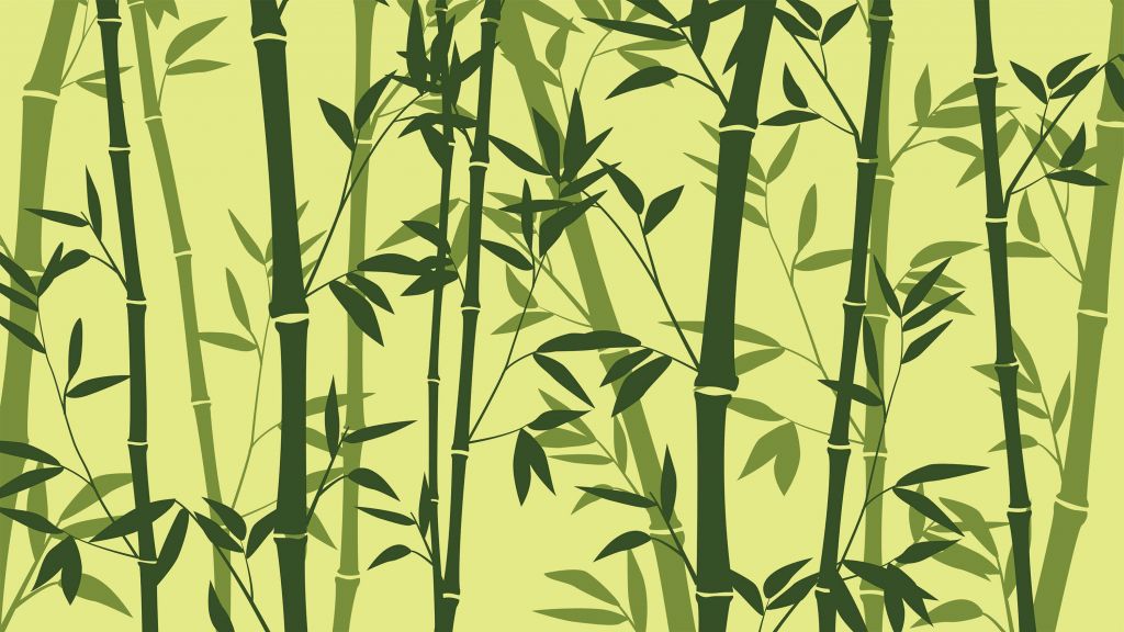 Illustration of bamboo forest