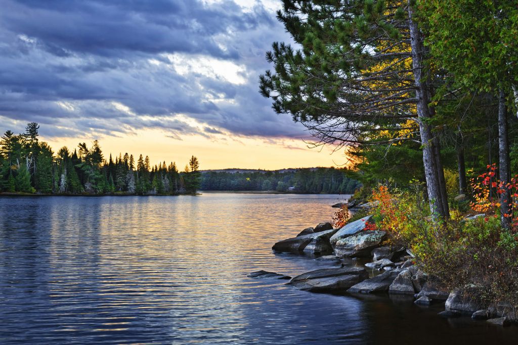 Sunset at the lake