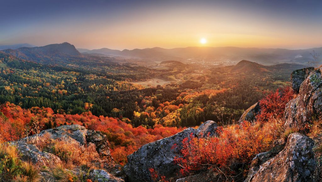 Autumn landscape in mountains