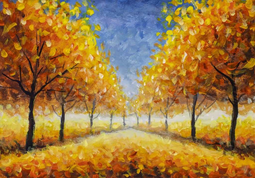 Oil painting landscape