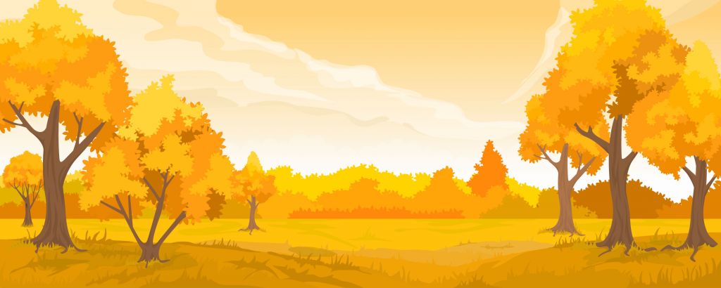 Illustration of autumn landscape