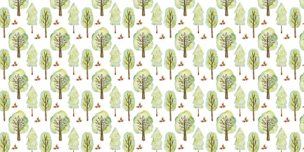 Watercolor forest