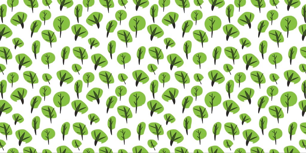 Playfully drawn trees