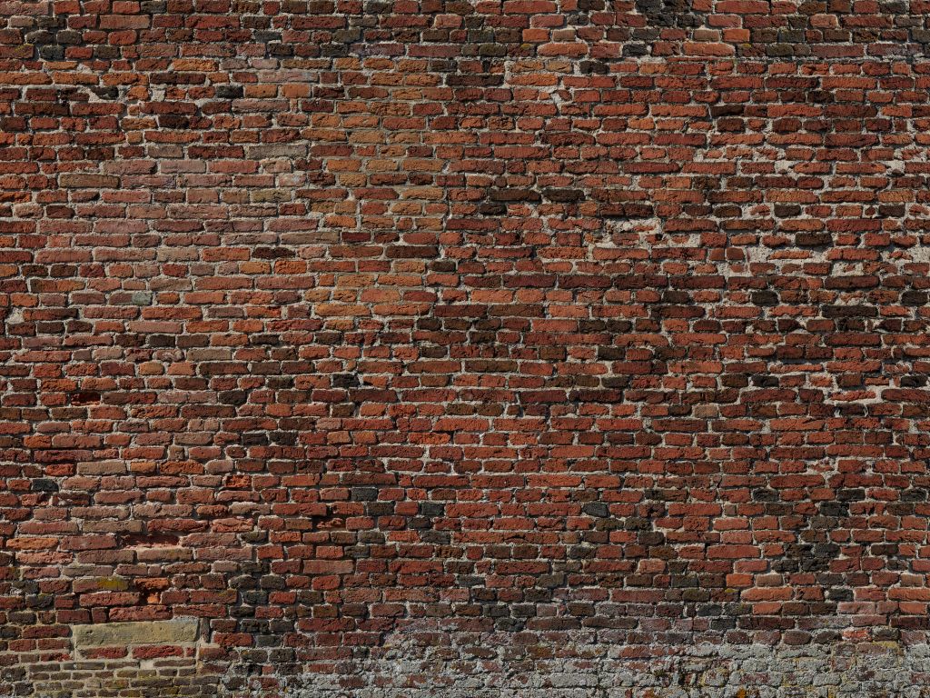 Old restored brick wall
