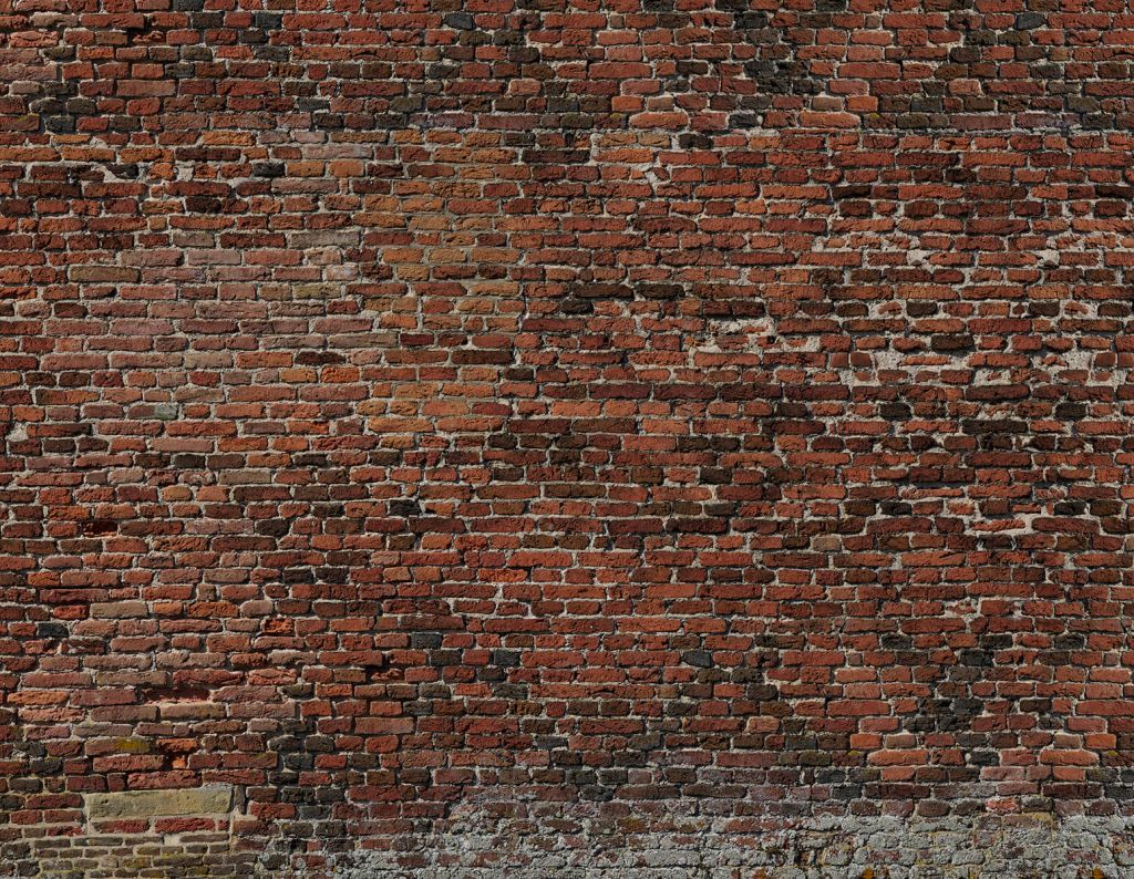 Old restored brick wall