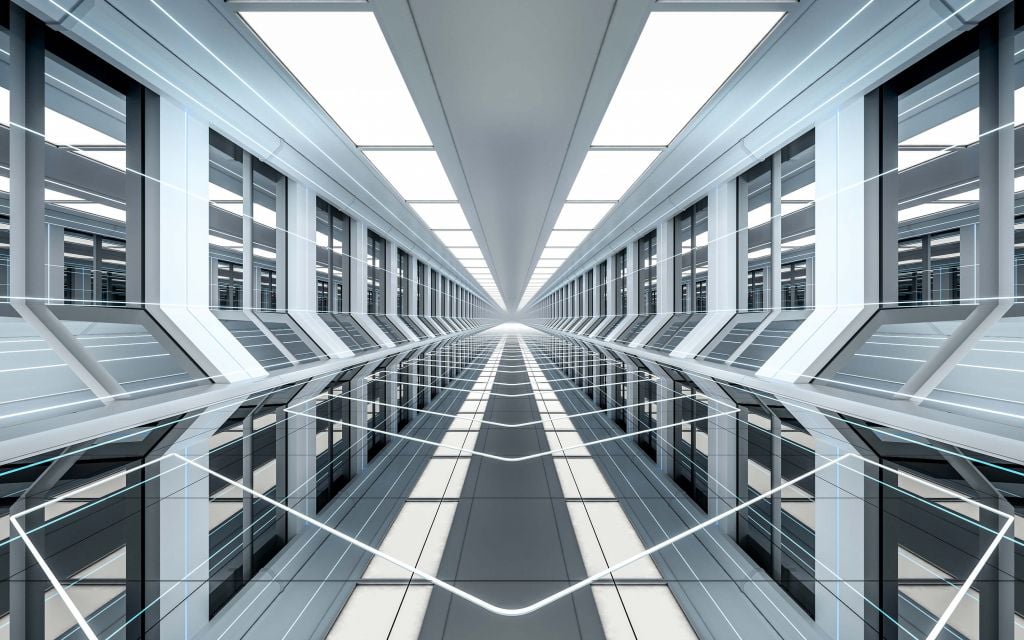 3D corridor in an office