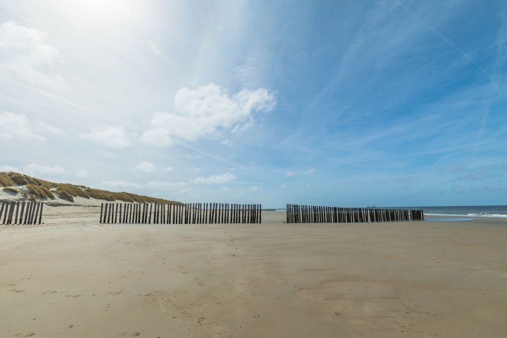 Breakwaters at the beach