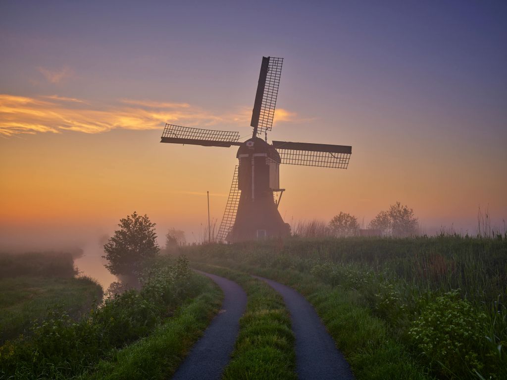 Mill at sunrise