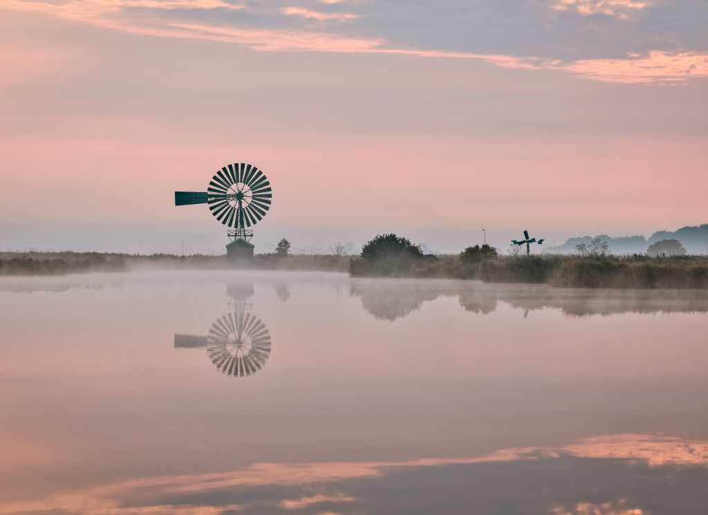 Metal windmill