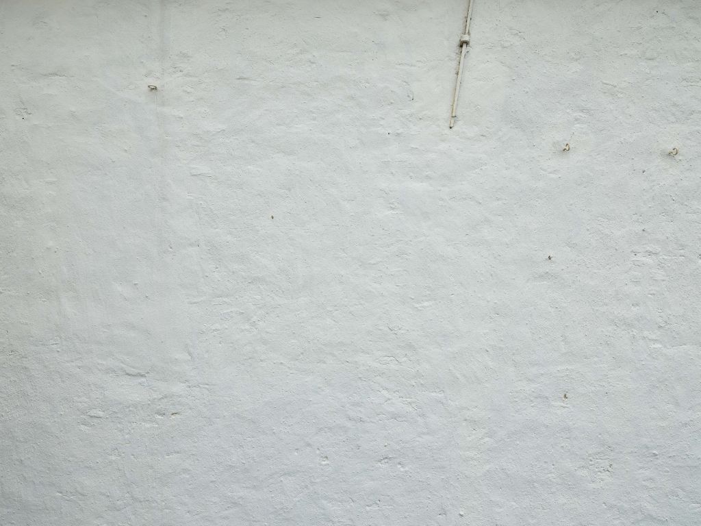 Wall with white stucco