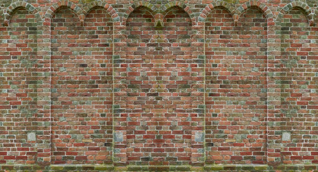 Old wall with arches