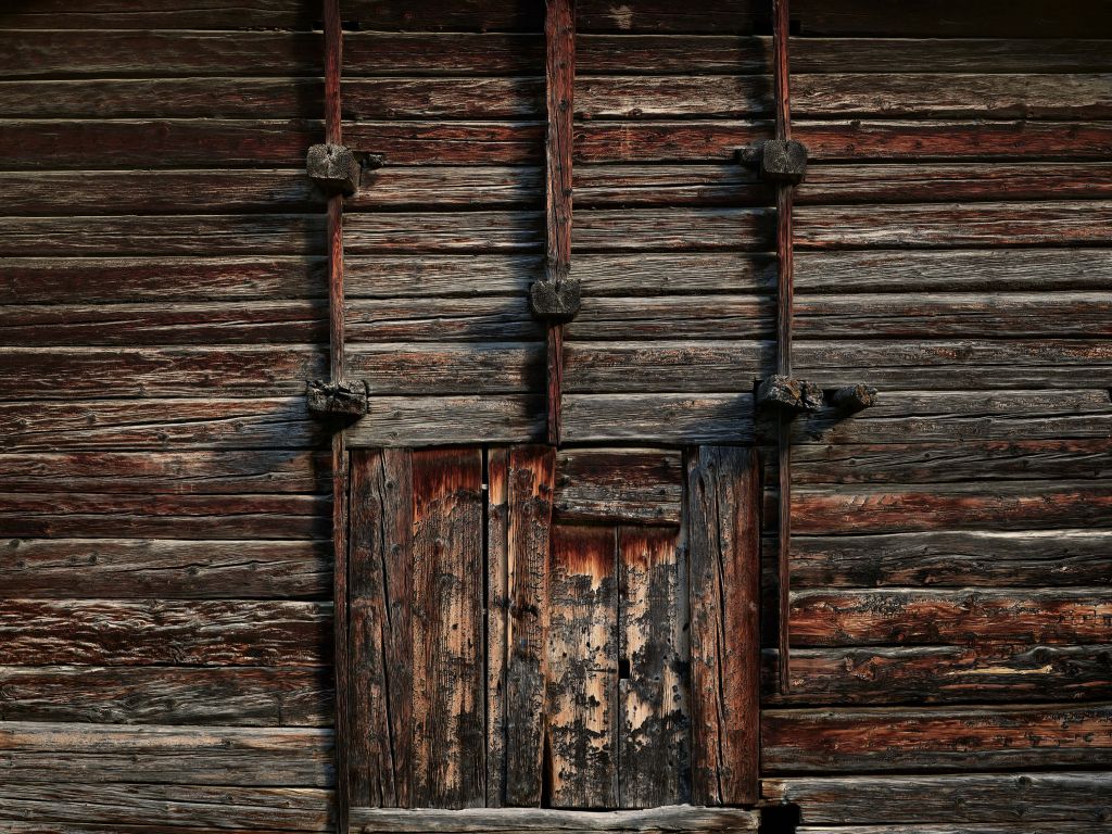 Old wood with beams