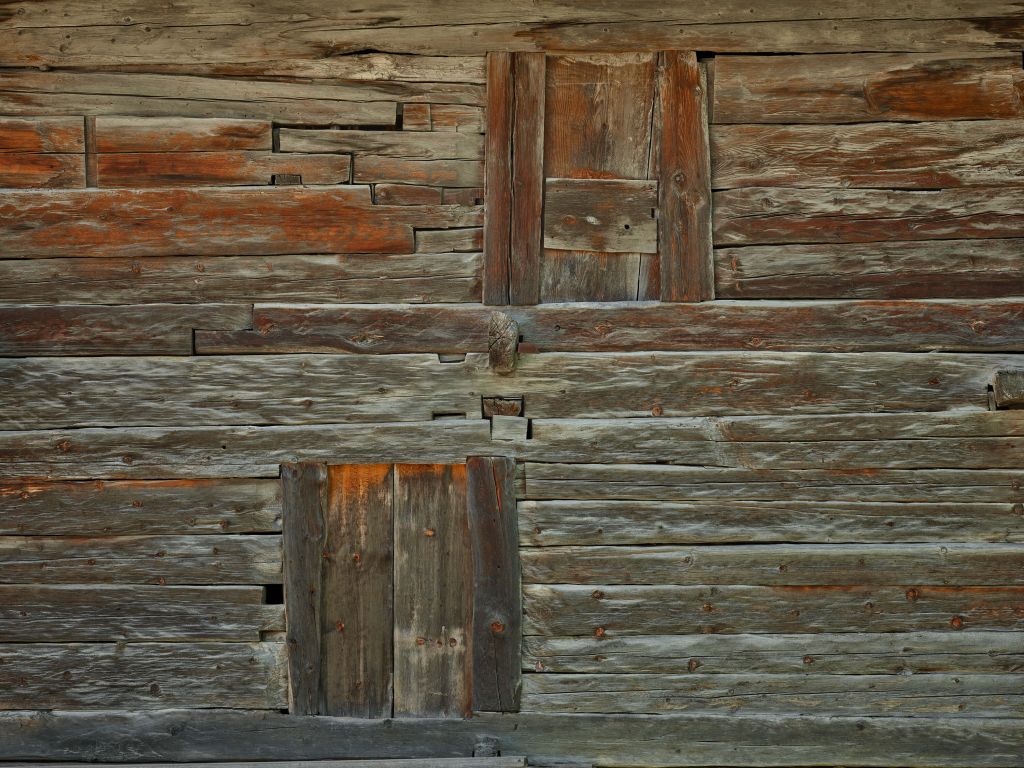 Old wooden doors