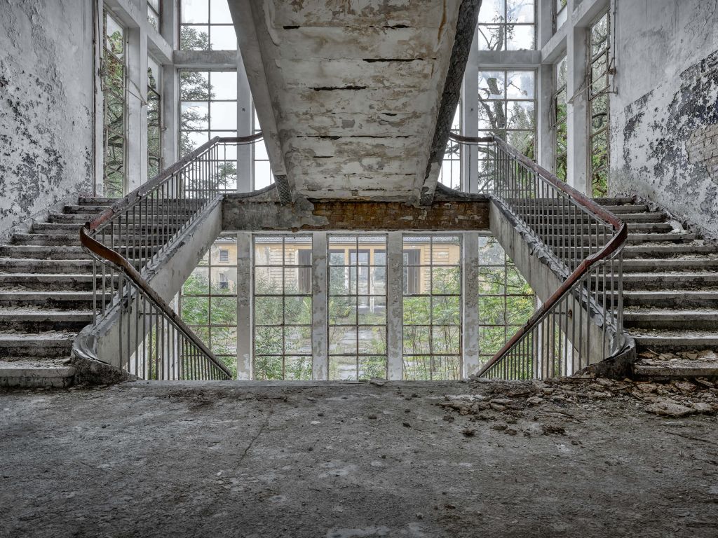 Deserted stairwell