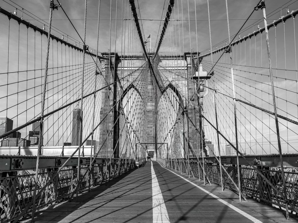 Bridge in black and white