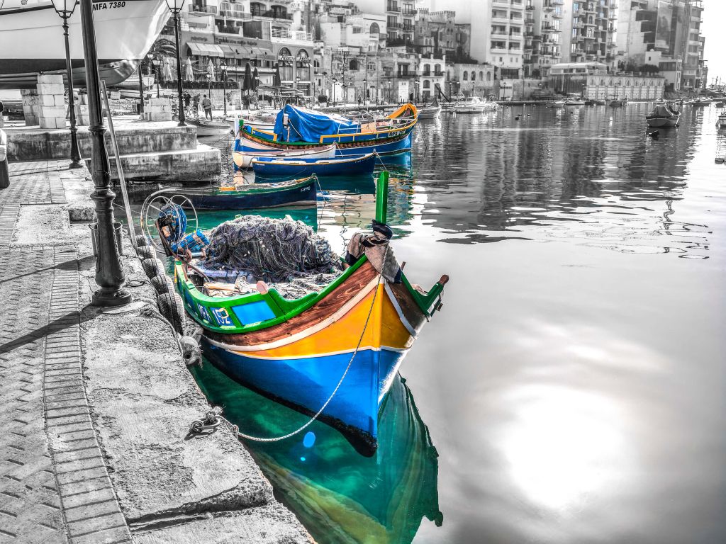 Boats in Malta